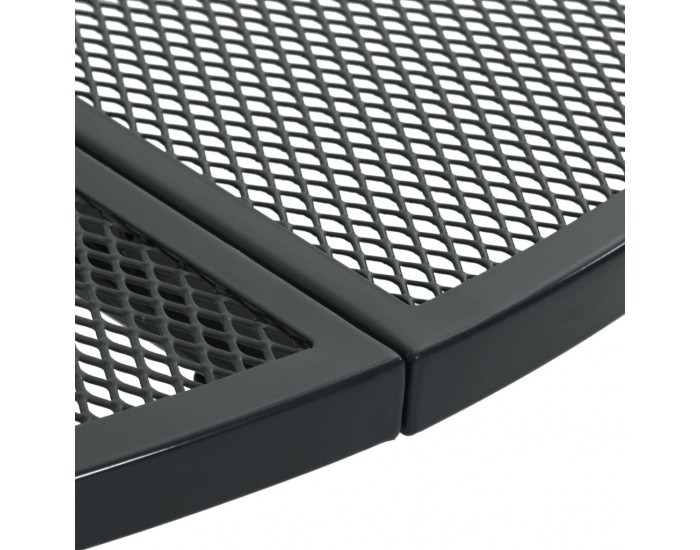 Sonata H Патио маса кръгла антрацит Ø80x72,5 см прахово покрита стомана