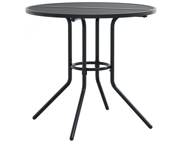 Sonata H Патио маса кръгла антрацит Ø80x72,5 см прахово покрита стомана