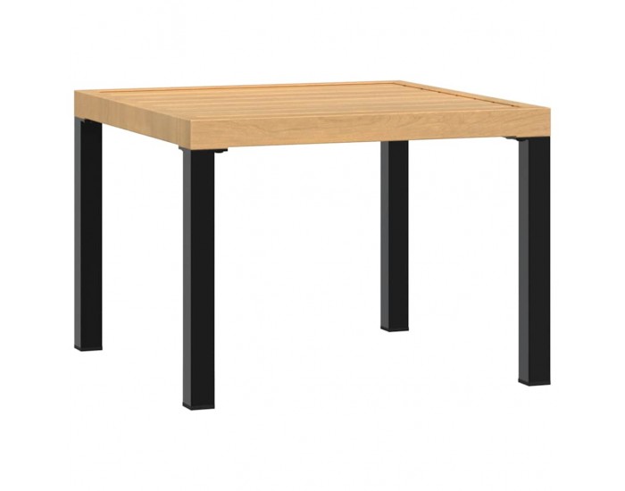 Sonata H Външна кафе маса черна 55x55x39,5 см прахово боядисана стомана