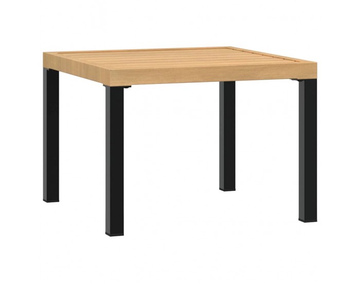 Sonata H Външна кафе маса черна 55x55x39,5 см прахово боядисана стомана