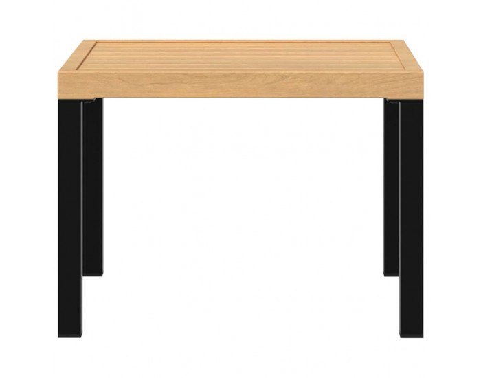 Sonata H Външна кафе маса черна 55x55x39,5 см прахово боядисана стомана