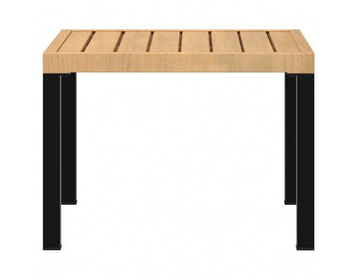 Sonata H Външна кафе маса черна 55x55x39,5 см прахово боядисана стомана