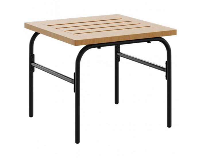 Sonata H Градински стифиращи кафе маси, 2 бр, кафяво и черно, стомана