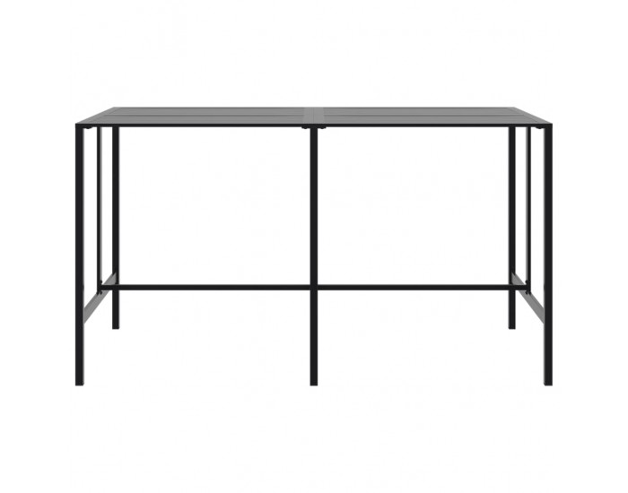 Sonata H Бар маса, черна, 200x100x110 см, прахово боядисана стомана