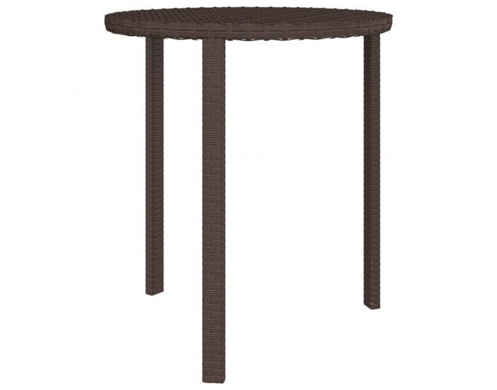 Sonata H Градински странични маси, 3 бр, кафяви, полиратан