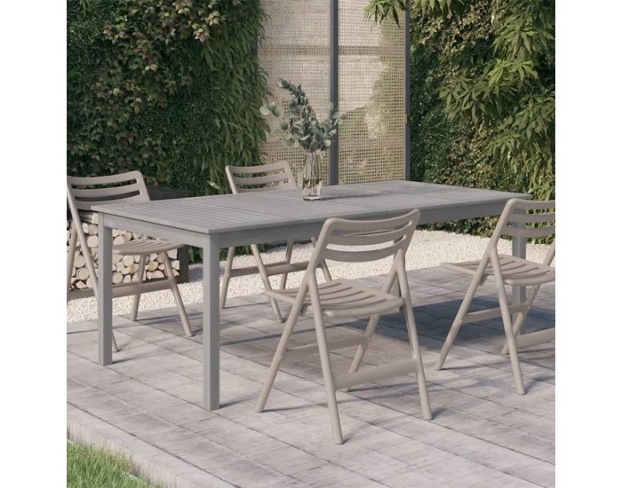 Sonata H Градинска маса, сива, 200x100x75 см, акация масив