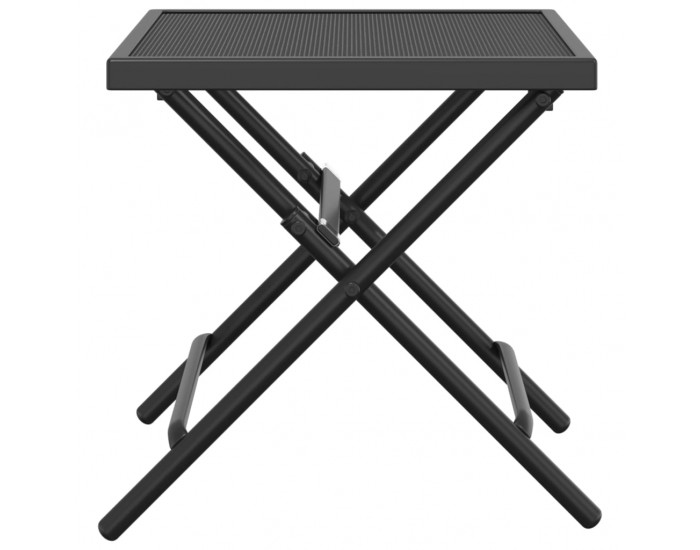 Sonata H Сгъваема градинска маса, антрацит, 38x38x38 cм, стомана, мрежа