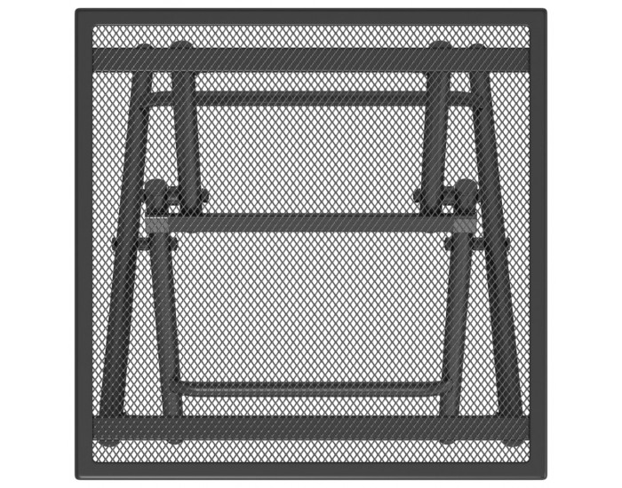Sonata H Сгъваема градинска маса, антрацит, 38x38x38 cм, стомана, мрежа