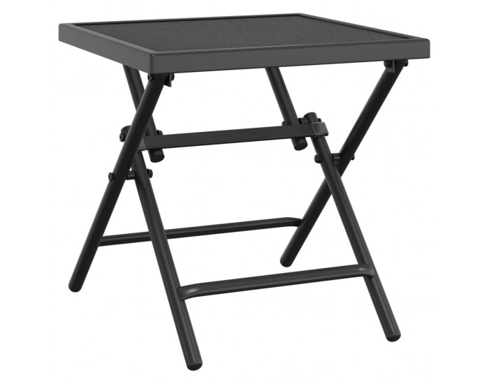 Sonata H Сгъваема градинска маса, антрацит, 38x38x38 cм, стомана, мрежа