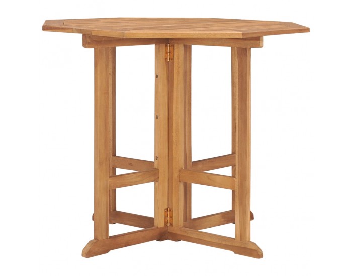 Sonata H Сгъваема градинска трапезна маса, 90x90x75 см, тик масив