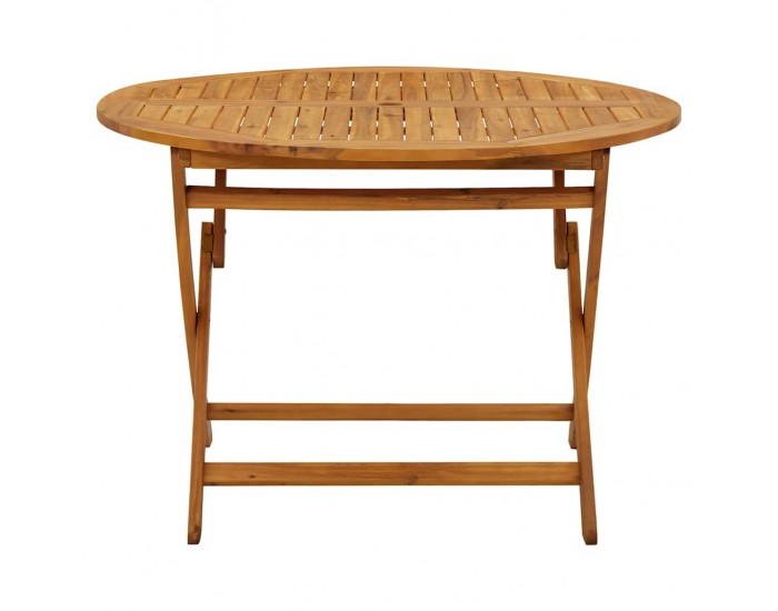 Sonata H Сгъваема градинска маса, 110 см, акациево дърво масив