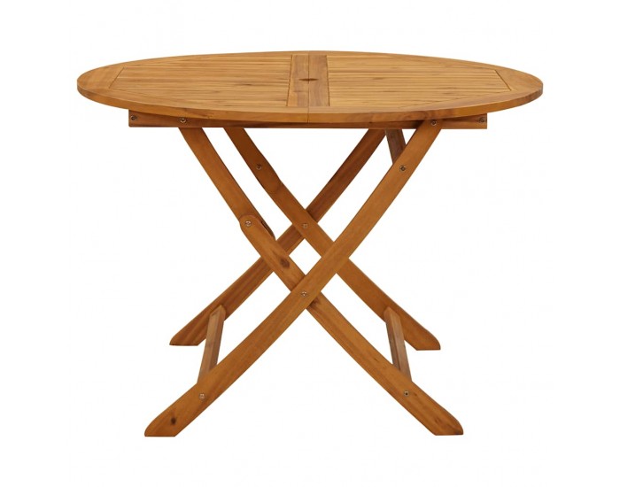 Sonata H Сгъваема градинска маса, 110 см, акациево дърво масив