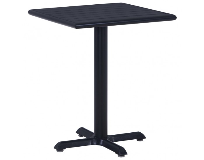 Sonata H Градинска маса, черна, 60x60x75 см