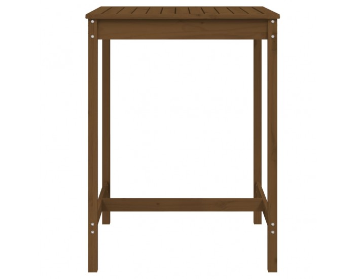 Sonata H Градинска маса меденокафява 82,5x82,5x110 см борово дърво масив