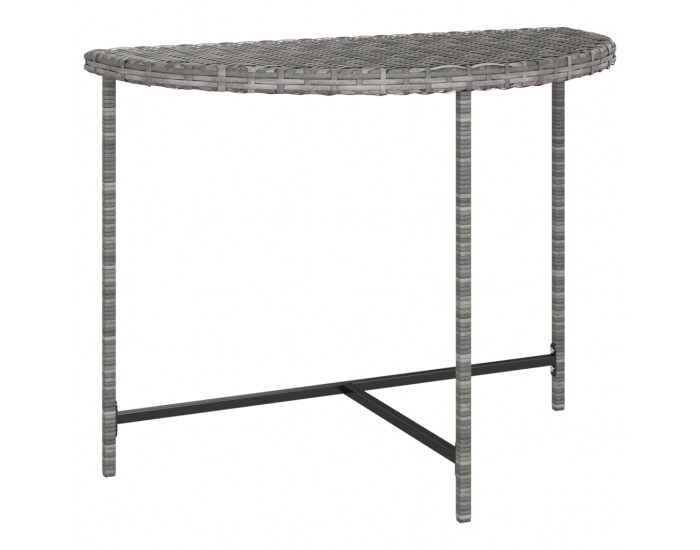 Sonata H Градинска маса, сива, 100x50x75 см, полиратан