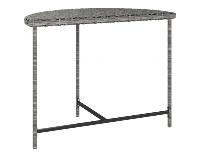 Sonata H Градинска маса, сива, 100x50x75 см, полиратан