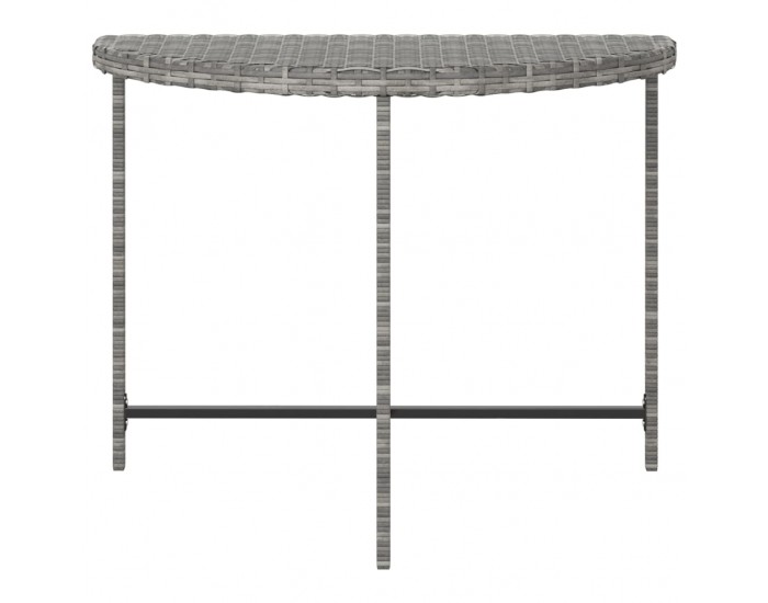 Sonata H Градинска маса, сива, 100x50x75 см, полиратан