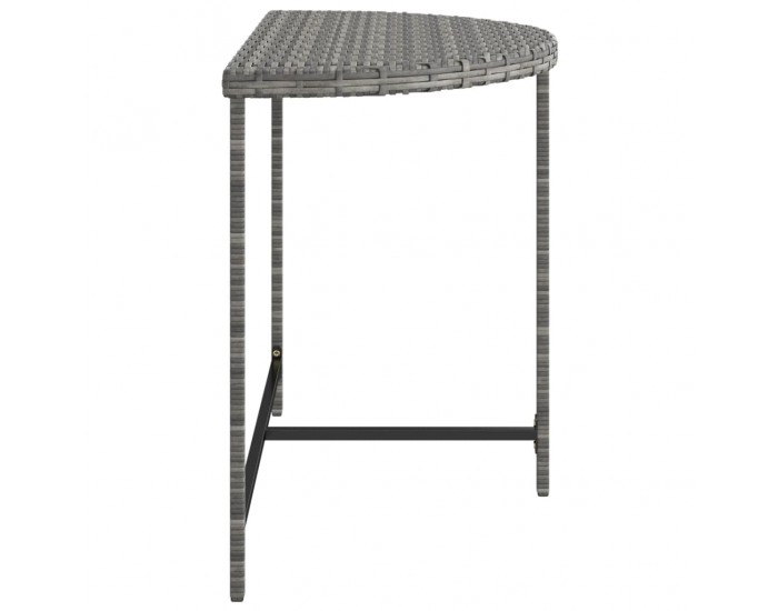 Sonata H Градинска маса, сива, 100x50x75 см, полиратан