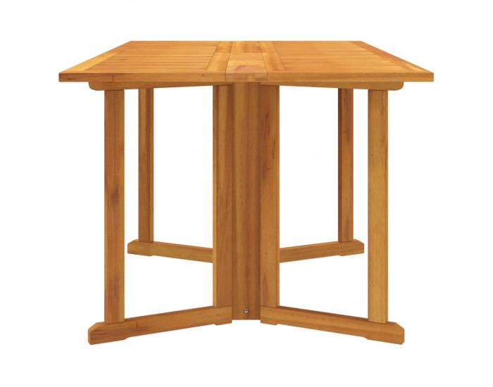 Sonata H Сгъваема градинска маса тип пеперуда 150x90x75 см тик масив