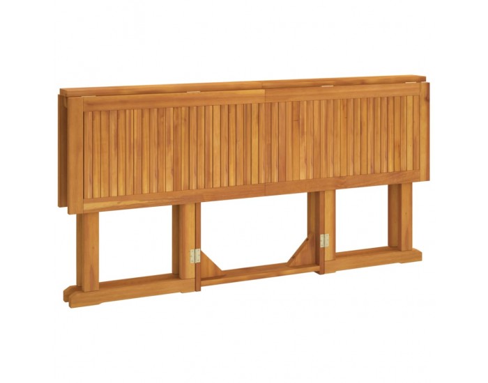 Sonata H Сгъваема градинска маса тип пеперуда 150x90x75 см тик масив