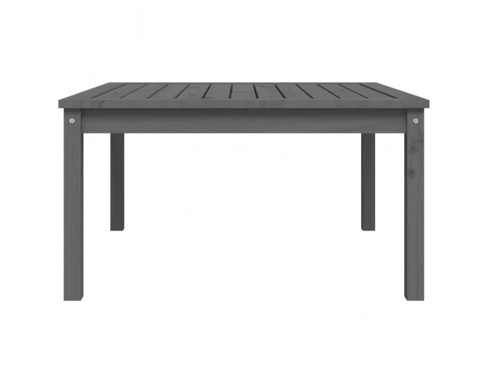 Sonata H Градинска маса, сива, 82,5x82,5x45 см, борово дърво масив