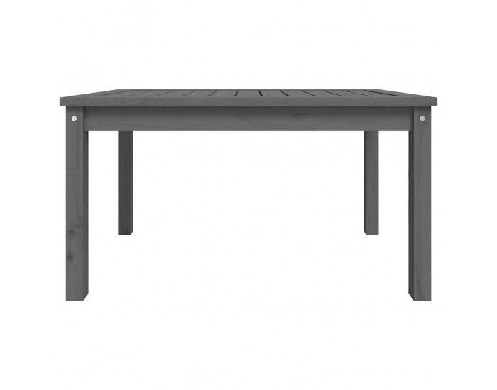 Sonata H Градинска маса, сива, 82,5x50,5x45 см, борово дърво масив