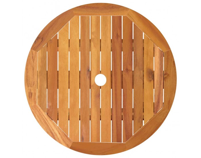 Sonata H Сгъваема градинска маса, Ø60x75 см, евкалипт масив