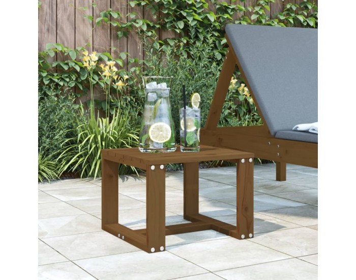 Sonata H Градинска помощна масичка меденокафява 40x38x28,5 см бор масив