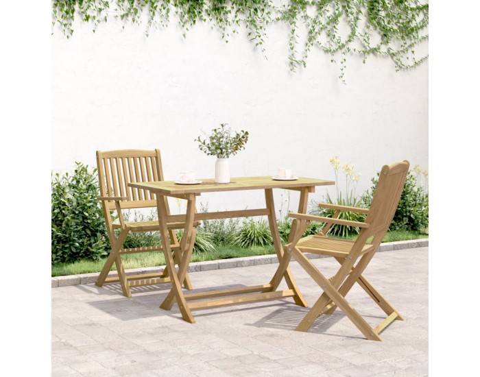 Sonata H Сгъваема градинска маса 110x55x75 см масивна акация