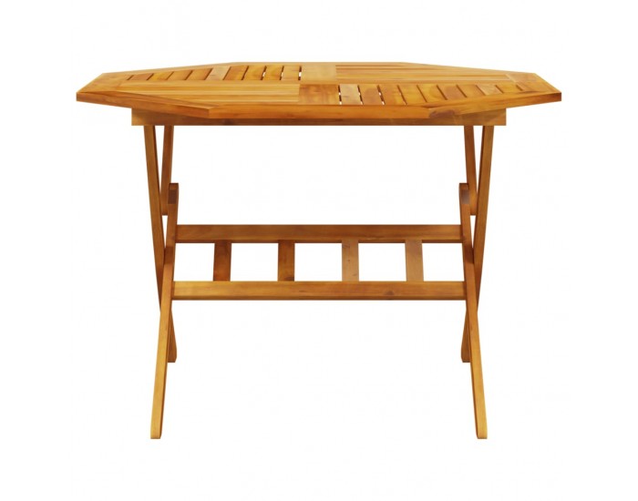 Sonata H Сгъваема градинска маса Ø110x75 см масивна акация