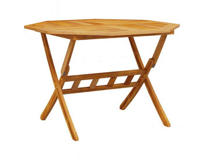 Sonata H Сгъваема градинска маса Ø110x75 см масивна акация