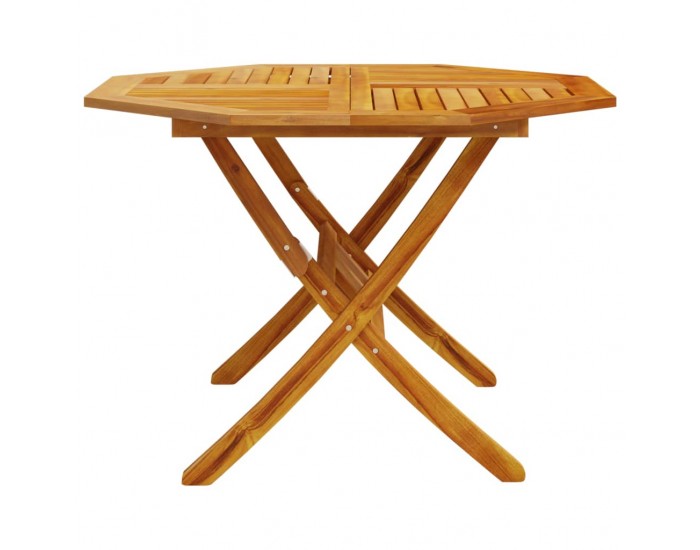 Sonata H Сгъваема градинска маса Ø110x75 см масивна акация