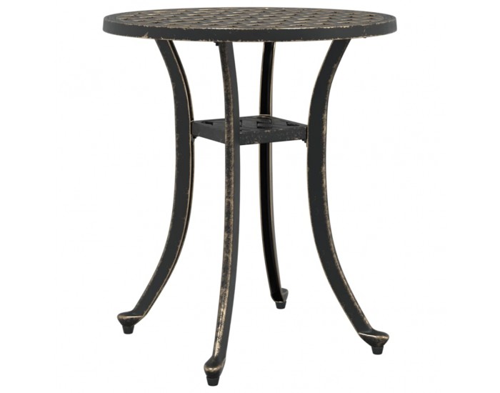 Sonata H Градинска маса, бронз, Ø48x53 см, лят алуминий