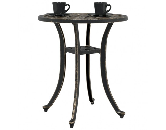 Sonata H Градинска маса, бронз, Ø48x53 см, лят алуминий