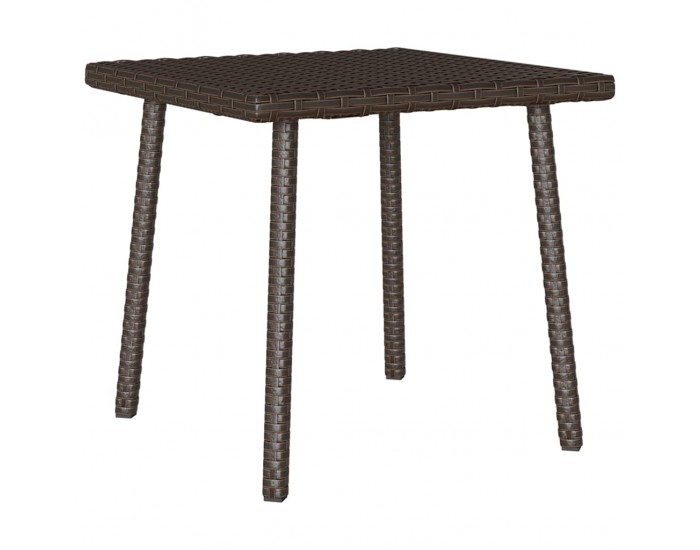 Sonata H Градинска масичка за кафе правоъгълна кафява 40x40x37 cm