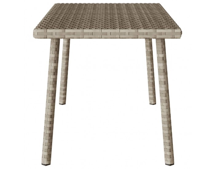 Sonata H Градинска масичка за кафе правоъгълна светло сива 80x40x37 cm