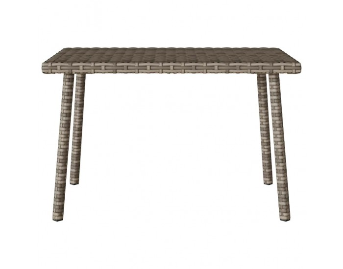 Sonata H Градинска масичка за кафе правоъгълна сива 60x40x37 cm