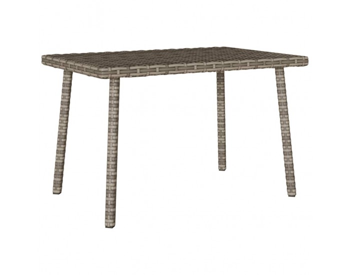 Sonata H Градинска масичка за кафе правоъгълна сива 60x40x37 cm