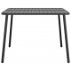 Sonata H Градинска маса антрацит 100x100x71 cм стомана