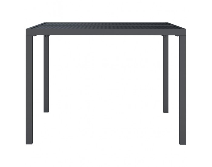 Sonata H Градинска маса антрацит 100x100x72 cм стомана