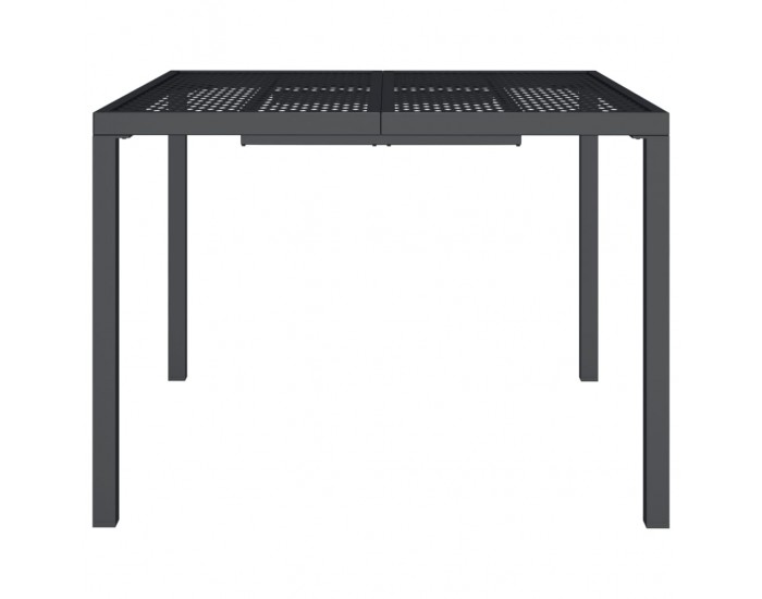 Sonata H Градинска маса антрацит 100x100x72 cм стомана