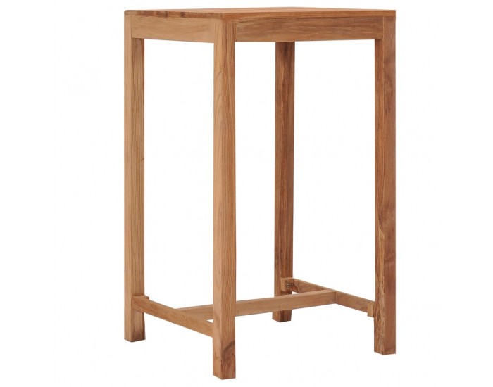 Sonata H Градинска бар табуретка 60x60x105 см тиково дърво масив