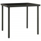 Sonata H Градинска трапезна маса, антрацит 80x80x72 cм стъкло и стомана
