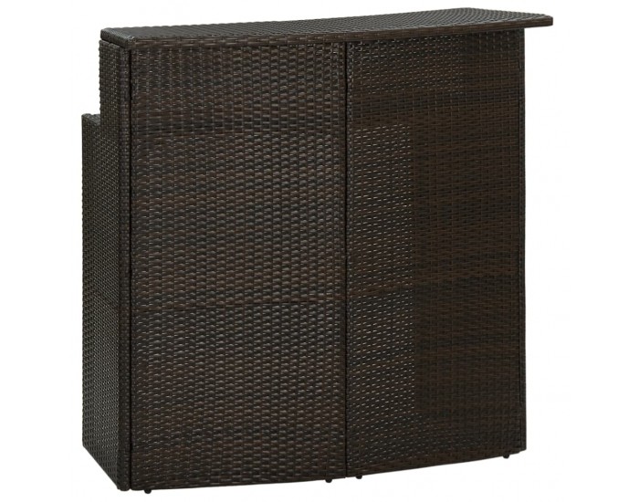 Sonata H Градинска бар маса, кафява, 120x55x110 см, полиратан