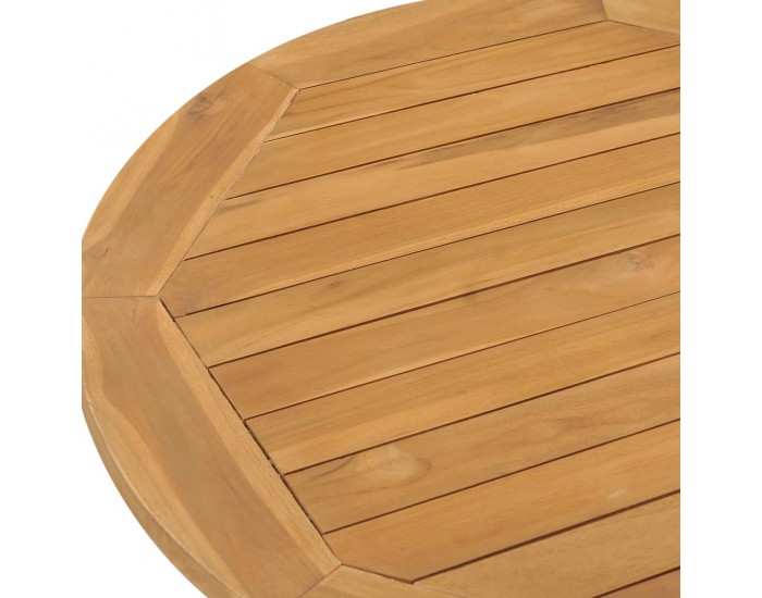 Sonata H Градинска трапезна маса, Ø90x75 см, тик масив