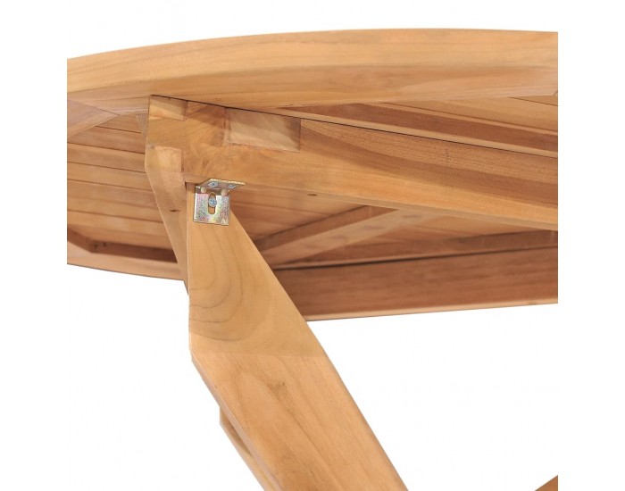 Sonata H Градинска трапезна маса, Ø90x75 см, тик масив