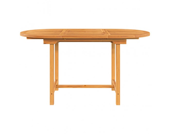 Sonata H Разтегателна градинска маса 110-160x80x75 см тиково дърво масив