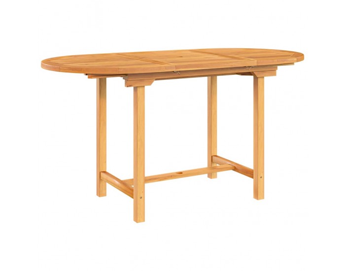 Sonata H Разтегателна градинска маса 110-160x80x75 см тиково дърво масив