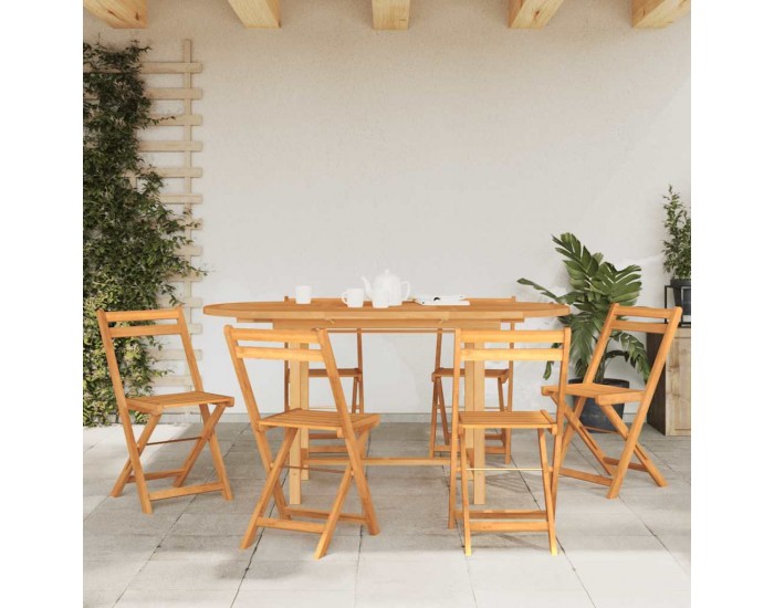 Sonata H Разтегателна градинска маса 110-160x80x75 см тиково дърво масив