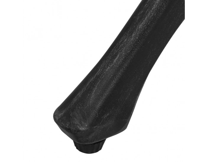 Sonata H Градинска маса, черна, 78x78x72 см, лят алуминий